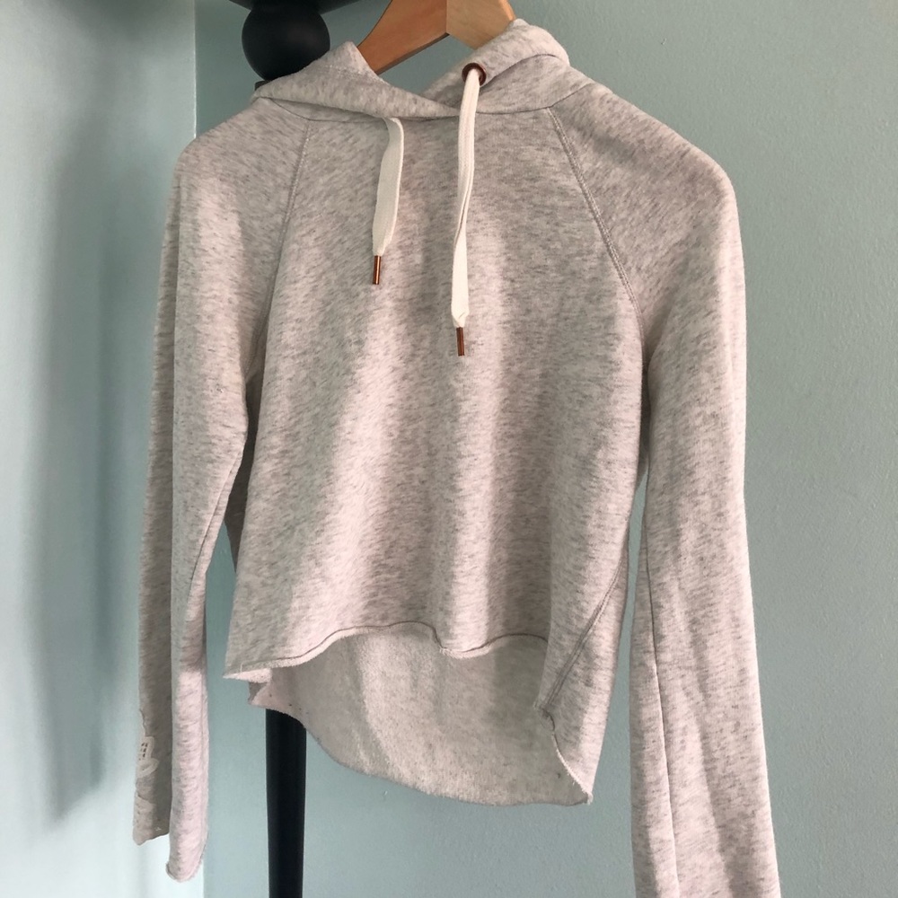 cutton cropped hoodie